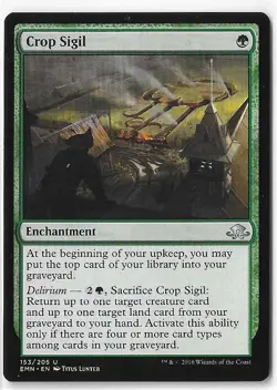 MTG Crop Sigil Eldritch Moon (EMN) Uncommon Magic Card #153/205 Unplayed - Image 1