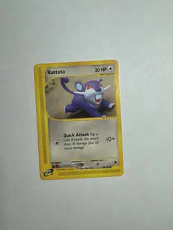 Rattata 128/165 2002 Expedition Pokemon Card TCG Yuka Morii WOTC Vintage HP - Image 1