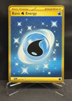 Pokemon TCG Basic Water Energy 279/193 Paldea Evolved Gold Hyper Rare Holo Card - Image 1