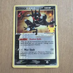 Pokemon TCG Holo Greninja Gold Star Celebrations Card #144 NM - Image 1