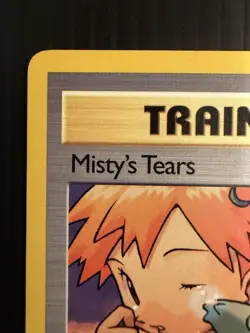 Misty’s Tears 118/132 Gym Challenge Pokemon Card WOTC 2000 Misty Squirtle LP - Image 2