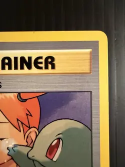 Misty’s Tears 118/132 Gym Challenge Pokemon Card WOTC 2000 Misty Squirtle LP - Image 3