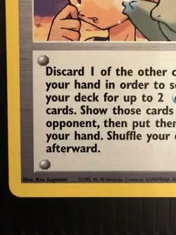 Misty’s Tears 118/132 Gym Challenge Pokemon Card WOTC 2000 Misty Squirtle LP - Image 5