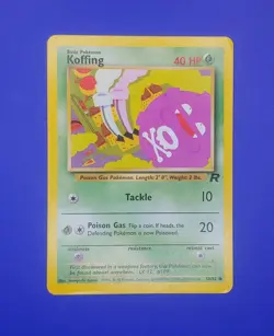 58/82 Koffing Unlimited - Team Rocket - NM Near Mint Pokemon Card - Image 1