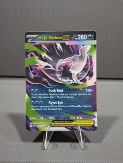 Mega Darkrai ex 48/84 Pitch Black Pokemon Card NM - Image 1