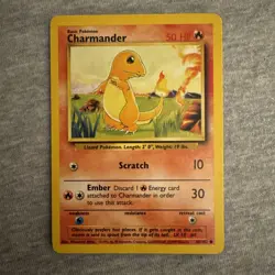 NM Vintage 1999 Charmander TCG Pokemon Card Ungraded In Great Condition (Rare) - Image 1