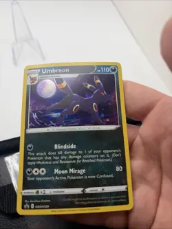 Umbreon HOLO PROMO GALAXY MOON SWIRL SWSH129 (NM) Black Star Pokemon Cards A5 - Image 1