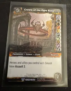 Crown of the Ogre King Crown of the Heavens WOW World of Warcraft TCG card - Image 1