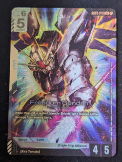Freedom Gundam LR GD03-070 Gundam TCG Card Foil Steel Requiem English G59 - Image 1