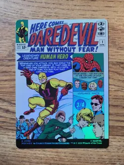 Daredevil, Man Without Fear (Borderless) (0398) 398 Marvel Super Heroes Foil NM - Image 1
