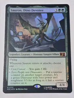 Sauron, Dino Devotee Commander: Marvel Super Heroes Foil - Image 1