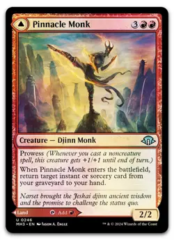 Pinnacle Monk Mystic Peak - Foil MH3 NM MTG - Image 1