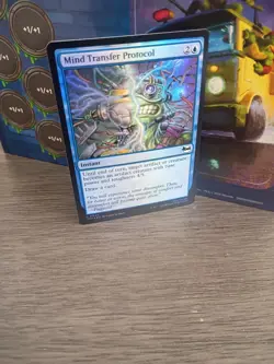 Wizards of the Coast MTG Unfinity Mind Transfer Protocol Common 0045 EN Blue - Image 1
