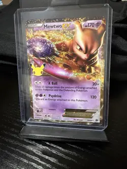 Pokemon TCG Mewtwo EX Full Art Holo Celebrations 54/99 170 HP - Image 1