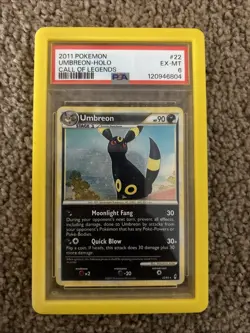 2011 POKEMON CALL OF LEGENDS #22/95 UMBREON HOLO RARE PSA 6 - Image 1