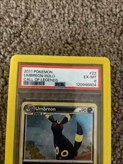 2011 POKEMON CALL OF LEGENDS #22/95 UMBREON HOLO RARE PSA 6 - Image 4