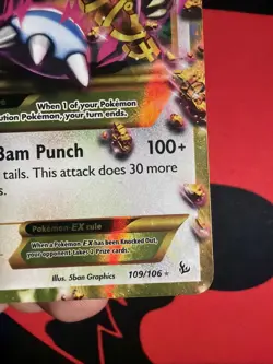 M Kangaskhan EX ⭐ 109/106 Holo Secret Rare Flashfire 2014 Pokemon LP - Image 4