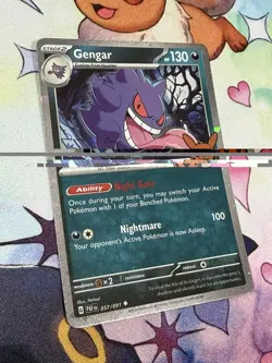 Pokemon TCG Gengar 057/091 Trick or Trade 2024 Cosmos Holo Stage 2 HP130 - Image 2