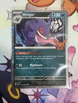 Pokemon TCG Gengar 057/091 Trick or Trade 2024 Cosmos Holo Stage 2 HP130 - Image 4