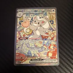 Pokemon TCG Cinccino ex 119/086 chaos rising Full Art Holo Rare English - Image 1