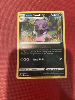 Pokemon Galarian Slowking 098/198 Cosmos Holo With Swirl - Image 1