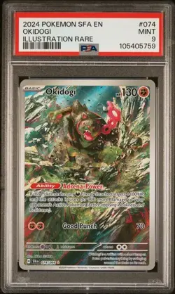 PSA 9 - 2024 Pokemon Shrouded Fable Okidogi #074 - Image 1