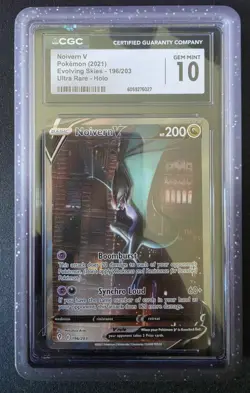 Pokemon Noivern V Alternate Full Art 196/203 CGC 10 Evolving Skies + Dragonscale - Image 1