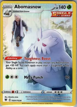 Abomasnow TG01/TG30 Trainer Gallery - Astral Radiance - Pokemon Card - NM - Image 1
