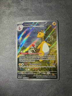 Pokemon TCG Ampharos 090/086 Chaos Rising NM pack fresh! Great centering! - Image 1