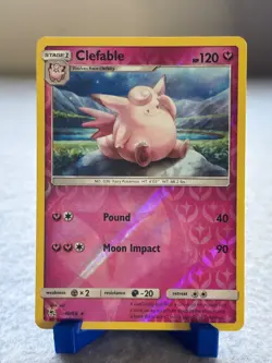 Clefable 40/68 Rare Hidden Fates Pokemon Near Mint - Image 1