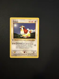 1999 Pokemon Pidgey 57/102 1st Edition Shadowless Vintage Base Set TCG NM - Image 1