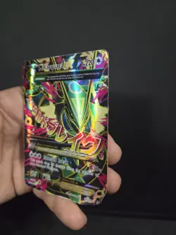 M Rayquaza EX 105/108 Roaring Skies Ultra Rare Full Art Mega Pokemon Damaged - Image 3