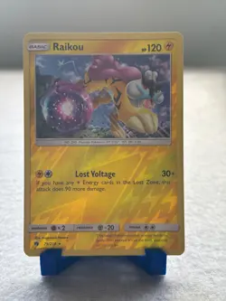 Raikou 79/214 Rare Lost Thunder Pokemon Reverse Holo Lightly Played - Image 1