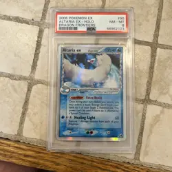 2006 POKEMON ALTARIA EX-HOLO EX DRAGON FRONTIERS #90 PSA 8 NM-MT - Image 1