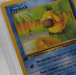 1999 Pokemon Psyduck 53/62 Fossil 1st Edition Regular PSA 9 Mint Eng - Image 2