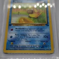 1999 Pokemon Psyduck 53/62 Fossil 1st Edition Regular PSA 9 Mint Eng - Image 4