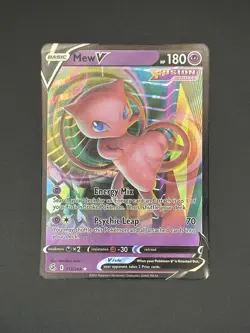 Mew V 113/264 2021 Pokemon Swsh08: Fusion Strike Holo NM - Image 1