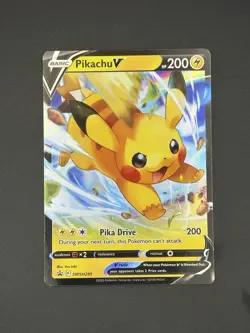Pikachu V SWSH285 2023 Pokemon SWSH: Sword & Shield Black Star Promo Holo NM - Image 1