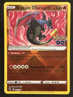 Radiant Charizard 011/078 Pokemon GO Holo - Image 1