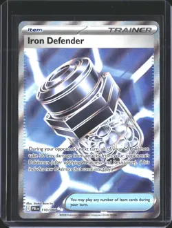 Iron Defender 110/084 Ultra Rare Pitch Black Pokemon Holo NM/M - Image 1