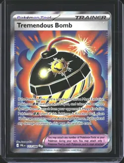 Tremendous Bomb 113/084 Ultra Rare Pitch Black Pokemon Holo NM/M - Image 1