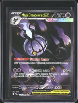 Mega Chandelure ex 115/084 Pitch Black Pokemon Holo NM/M - Image 1