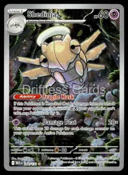 Shedinja 144/132 Illustration Rare Mega Evolution Pokemon Holo NM/M - Image 1
