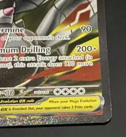 Mega Excadrill EX Pokemon Pitch Black103/084 Rare Holo EN 340HP - Image 2