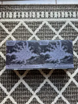 2 x Pitch Black POKEMON CENTER PKC Elite Trainer Box ETB - Image 1