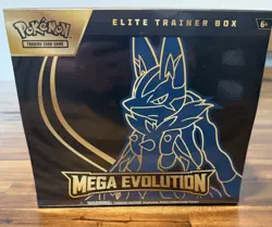 Pokemon TCG Mega Evolution Elite Trainer Box Lucario ETB Factory Sealed New - Image 1