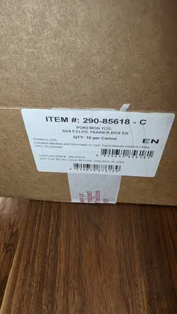 Pokemon TCG Paldean Fates SV4.5 Elite Trainer Box ETB *Case Fresh* - Image 5