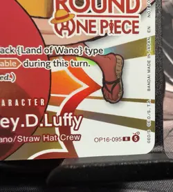 Round 1 One Piece Monkey D Luffy Promo OP16-095 NM English - Image 4
