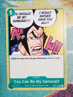 You Can Be My Samurai!! OP01-055 - Romance Dawn - One Piece TCG NM English - Image 1