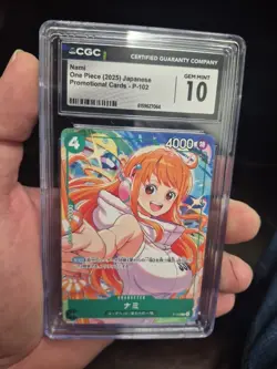 CGC GEM MINT 10 One Piece 2025 Japanese Nami P-102 - Image 1